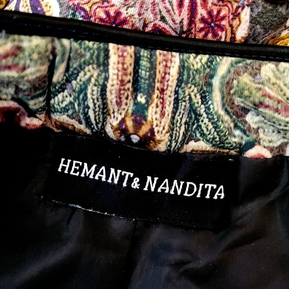 Hemant & Nandita Anthro Embroidered Quilted Studded Jacket - Picture 9 of 13